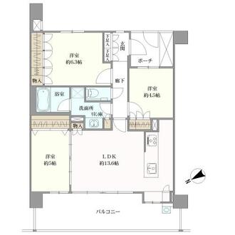 クリオ横濱綱島の間取図