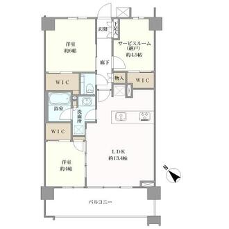 クリオ横濱綱島グレイステラスの間取図