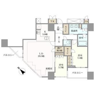プラウドタワー渋谷の間取図