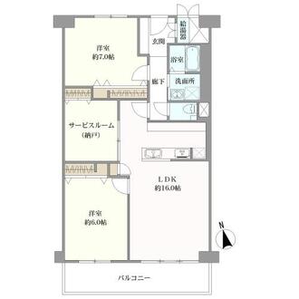 アイビーハイツ甲子園の間取図