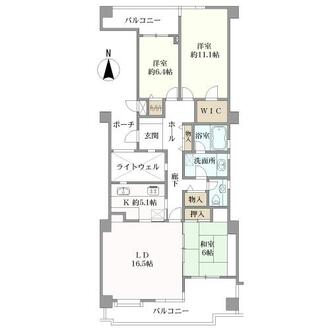 レールシティ甲子園口の間取図