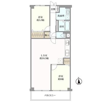 日商岩井香枦園マンションの間取図