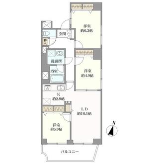 阪急新仁川マンションの間取図