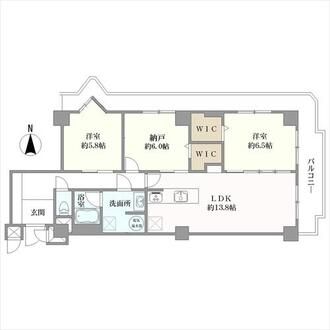 サニークレスト宝塚の間取図