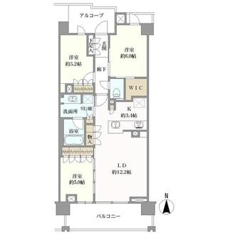 プラウド西宮北口の間取図