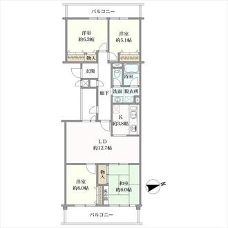 宝梅アーバンライフの間取図
