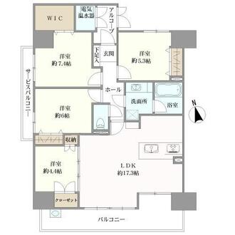 シティライフ中区正木の間取図