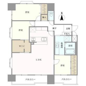 ペルル白壁の間取図