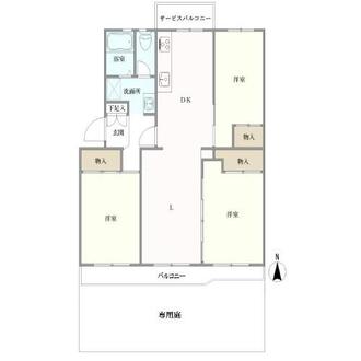 九番町ハイツの間取図