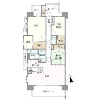 藤和鳴海ホームズの間取図