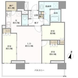 プラウドタワー名古屋丸の内の間取図