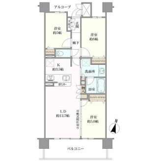 サンメゾン野並サウスヒルズアベニューの間取図