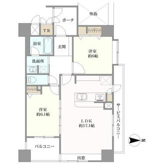 プレサンス栄メディパークの間取図