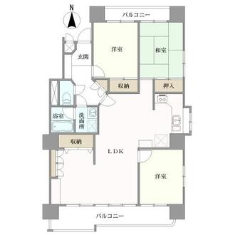 三旺マンション第二鶴舞の間取図