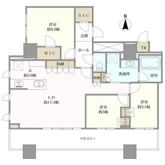 タワー・ザ・ファースト名古屋栄の間取図