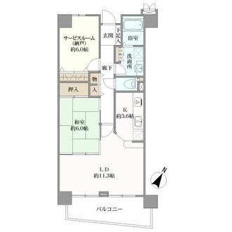 バンベール西高蔵の間取図