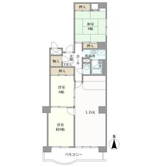 かもめ第２コーポの間取図