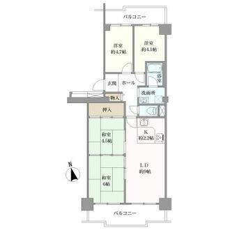 ユニライフ北大阪の間取図