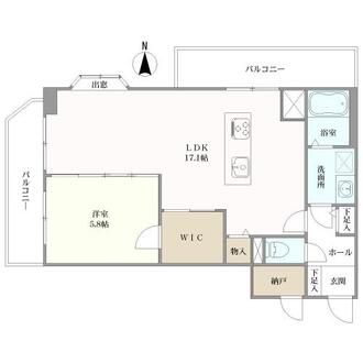 トーカーン西長堀の間取図