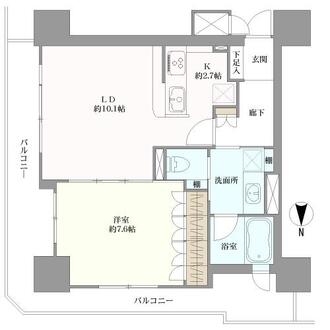 リーガル北心斎橋ＩＩの間取図