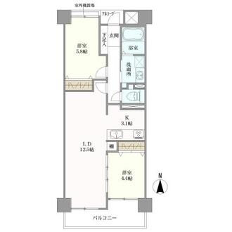 ファミール扇町アーバンステージの間取図