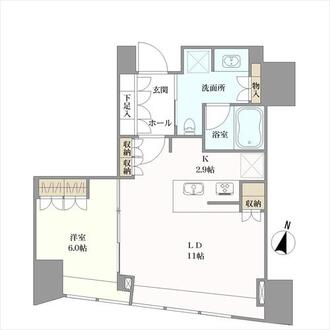 ＢｒｉｌｌｉａＴｏｗｅｒ堂島の間取図