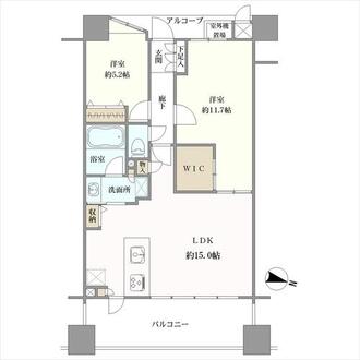 ローレルコートデュオ西本町の間取図