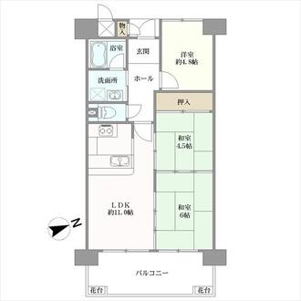 ハイネス住之江公園の間取図
