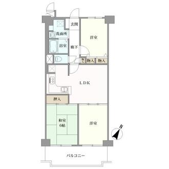 レックスタウン新高壱号館の間取図