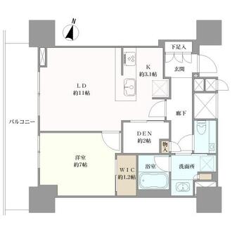ザ・パークハウス大阪梅田タワーの間取図