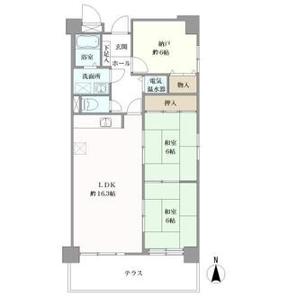 サンシャトー上町台の間取図