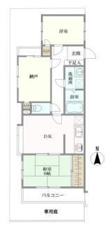 セザール中板橋の間取図
