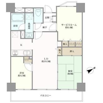ナイスアーバンシティ東神奈川の間取図
