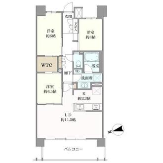 クレヴィア西馬込の間取図