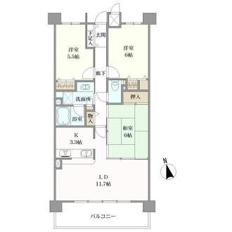 ロイヤルシャトー大府月見町の間取図