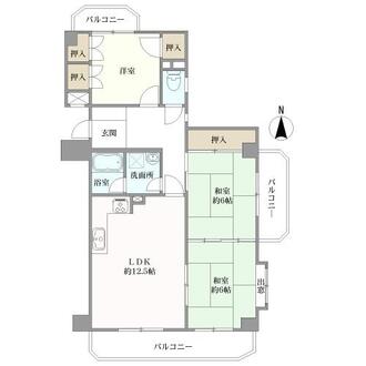 真栄マンション浮島の間取図