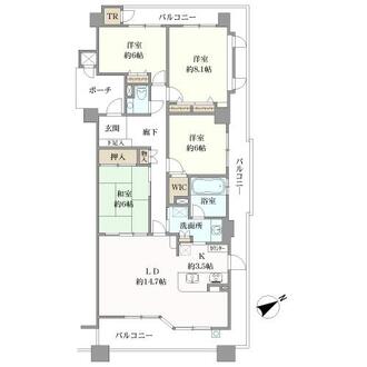 エスポア見晴台の間取図