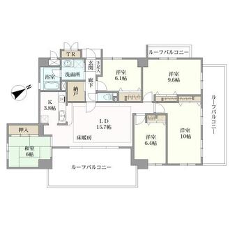 ネオグランデ瑞穂松月の間取図