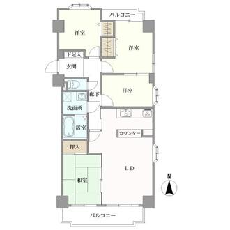 イトーピア桜山マンションの間取図