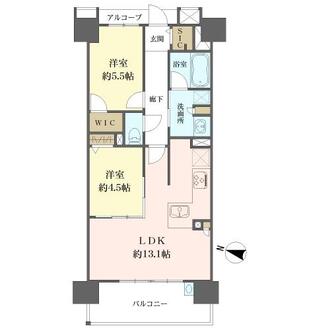 プレサンスロジェ名古屋駅ＳＯＵＴＨの間取図