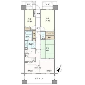 アービング千里中央ＳＥＡＳＯＮＳの間取図