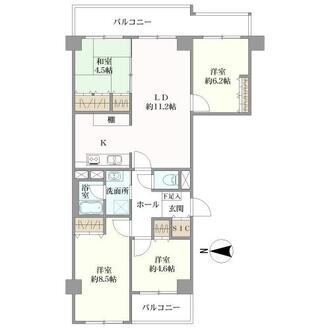 シーアイハイツ千里桃山台の間取図