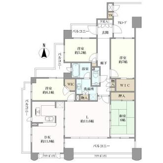 ルネ千里中央の間取図