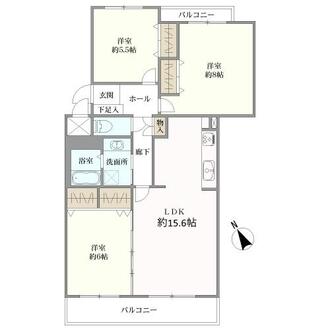 コスモ上野東の間取図