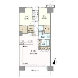 シティテラス千里桃山台の間取図
