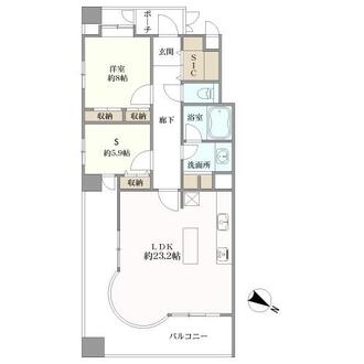 ソーレ・ブリアンテの間取図