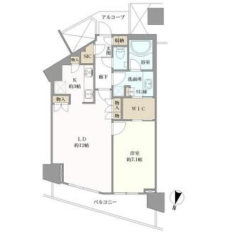 みなとみらいミッドスクエア　ザ・タワーレジデンスの間取図