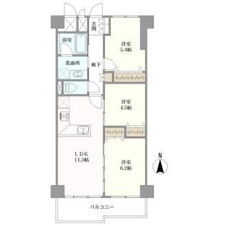 フジタ早稲田マンションの間取図