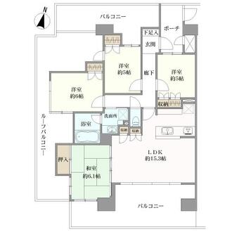 グランイーグル多摩川ＶＩの間取図