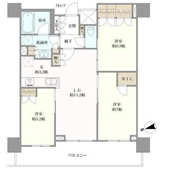 ジョルノ・プラウドタワー堺東の間取図